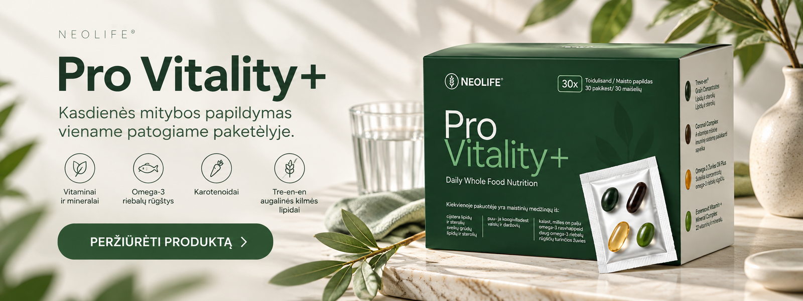 NeoVitaminai – apgalvoti pasirinkimai Jūsų kasdienai