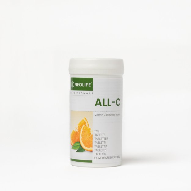 „NeoLife All C“ – vitamino C maisto papildas, kramtomosios tabletės , 100 tabl.