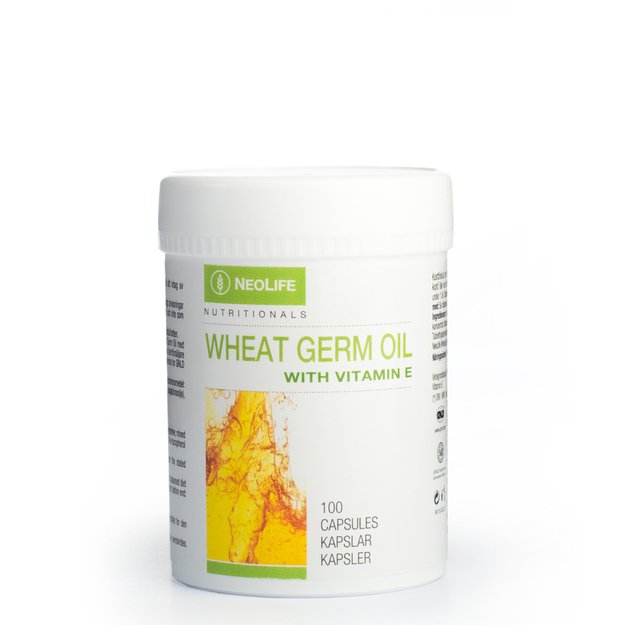 „Wheat Germ Oil with Vitamin E“, vitamino E maisto papildas, 100kap.