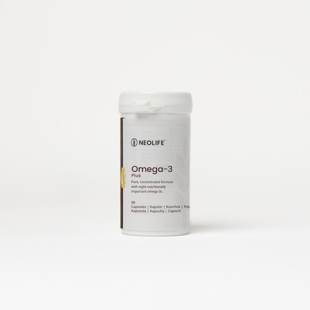 Omega-3 Salmon Oil Plus“, žuvies taukų maisto papildas, 90kap