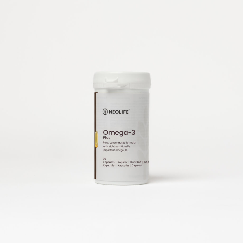 NeoLife Omega-3 Plus 90 kapsulių pakuotė